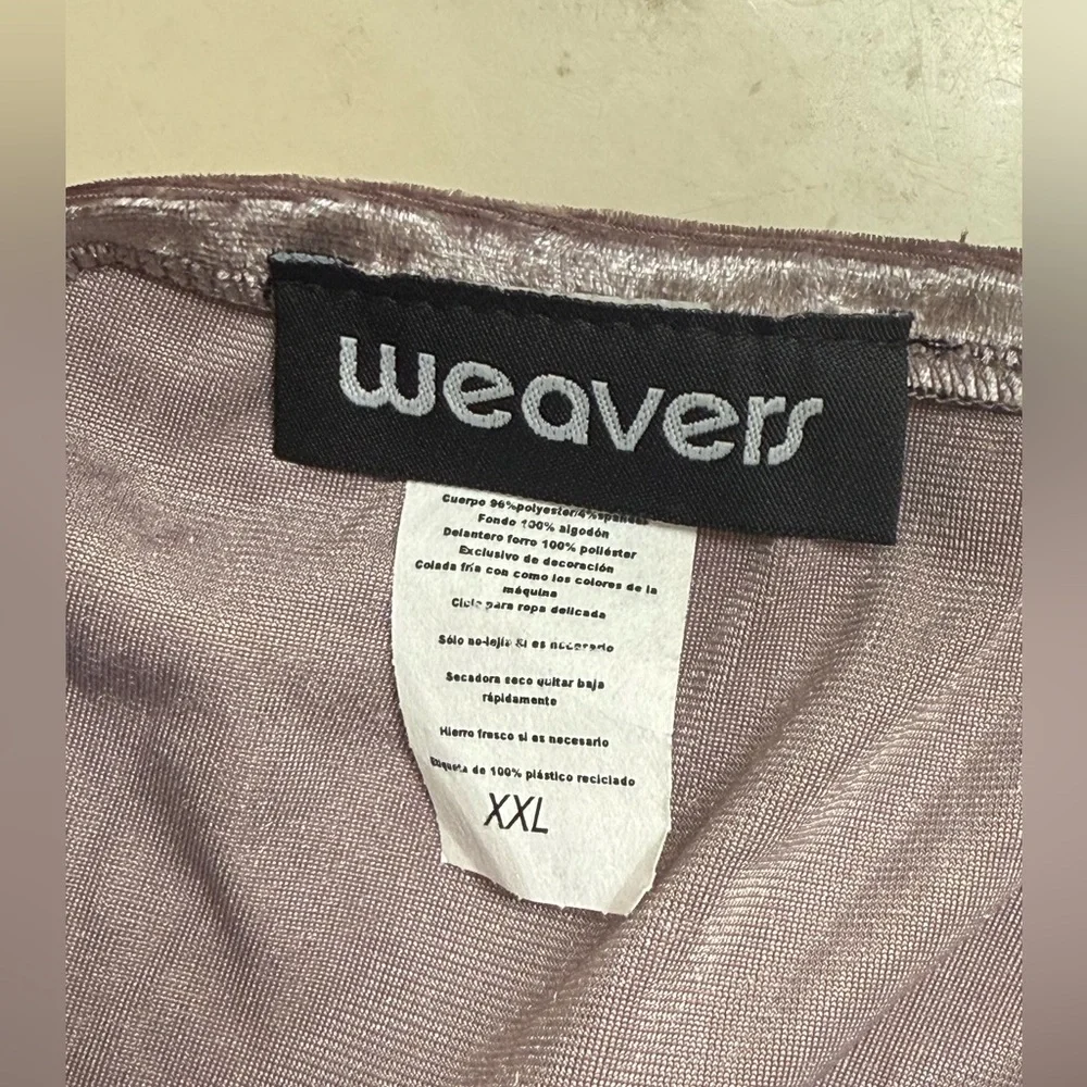 Weavers Purple Y2K Velvet Dress Lace Trim Sz(XXL)